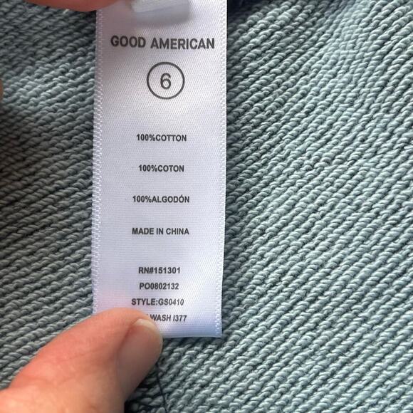 Good American Boyfriend Joggers Dark Blue Size 6 Waist 36" - Picture 10 of 11